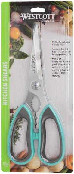 All-Purpose Kitchen Shears, Pink with Gold Blades - Durable Kitchen Shears with Precision-Ground Blades for Easy Cutting and Meal Prep - 9-Inch
