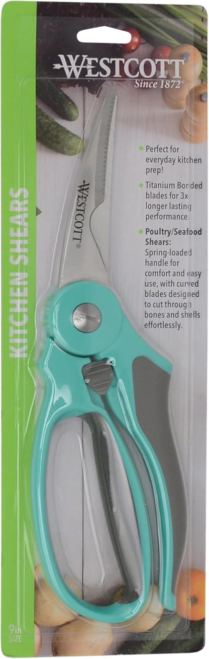 All-Purpose Kitchen Shears, Pink with Gold Blades - Durable Kitchen Shears with Precision-Ground Blades for Easy Cutting and Meal Prep - 9-Inch