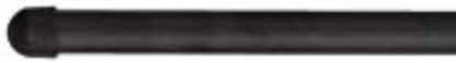 Rockingham Forge Black Ceramic Sharpening Rod with Plastic Handle, 11”, 28cm