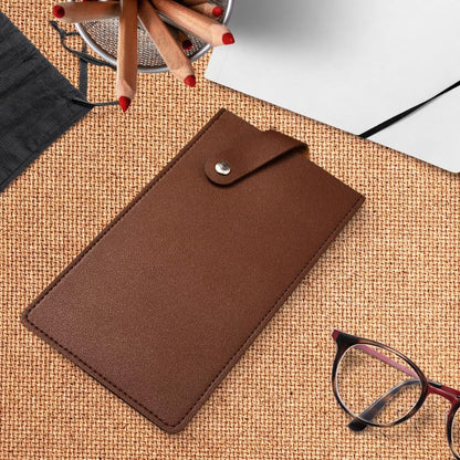 Universal PU Leather Meat Knife Cleaver Edge Guard Waterproof Wide Butcher Scissors Knife Sheath Dark Brown Durable Chef Scissors Cover Sleeve Protector Case Holder with Snap for Kitchen