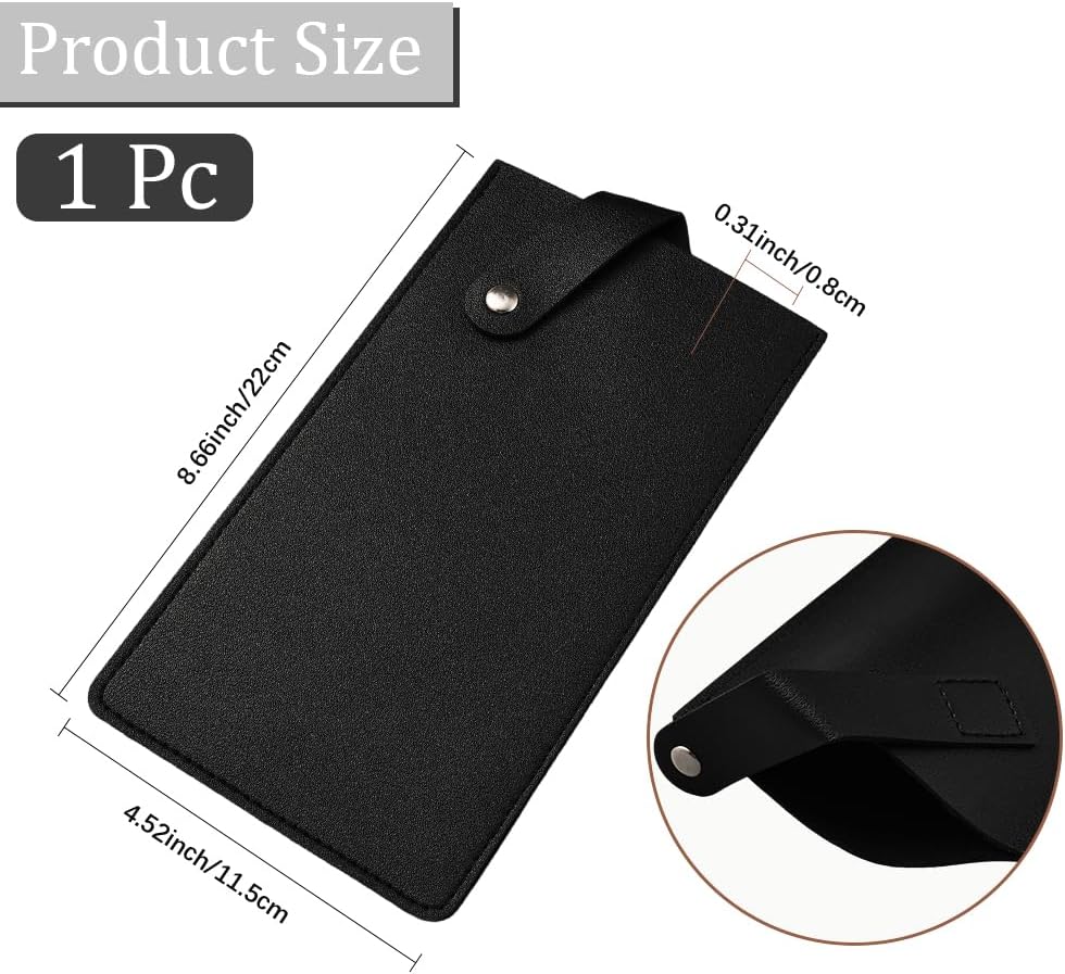 Universal PU Leather Meat Knife Cleaver Edge Guard Waterproof Wide Butcher Scissors Knife Sheath Dark Brown Durable Chef Scissors Cover Sleeve Protector Case Holder with Snap for Kitchen