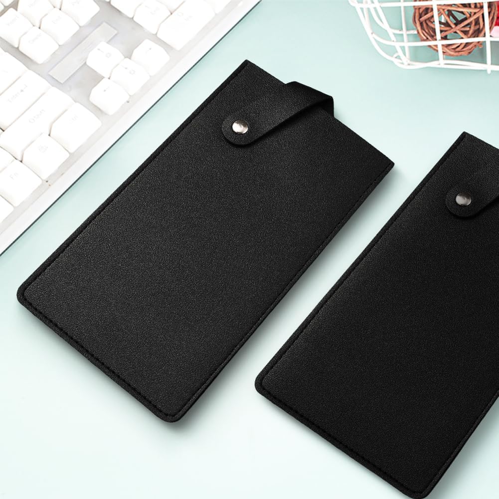 Universal PU Leather Meat Knife Cleaver Edge Guard Waterproof Wide Butcher Scissors Knife Sheath Dark Brown Durable Chef Scissors Cover Sleeve Protector Case Holder with Snap for Kitchen