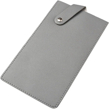Universal PU Leather Meat Knife Cleaver Edge Guard Waterproof Wide Butcher Scissors Knife Sheath Dark Brown Durable Chef Scissors Cover Sleeve Protector Case Holder with Snap for Kitchen