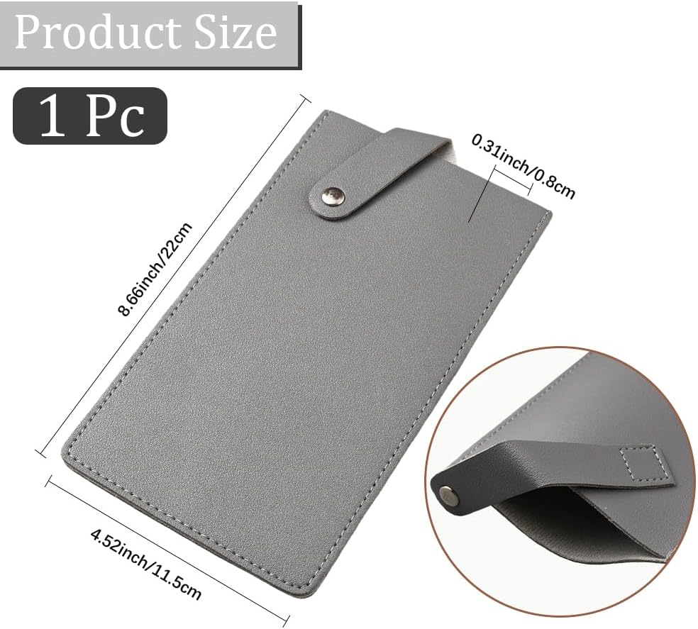 Universal PU Leather Meat Knife Cleaver Edge Guard Waterproof Wide Butcher Scissors Knife Sheath Dark Brown Durable Chef Scissors Cover Sleeve Protector Case Holder with Snap for Kitchen
