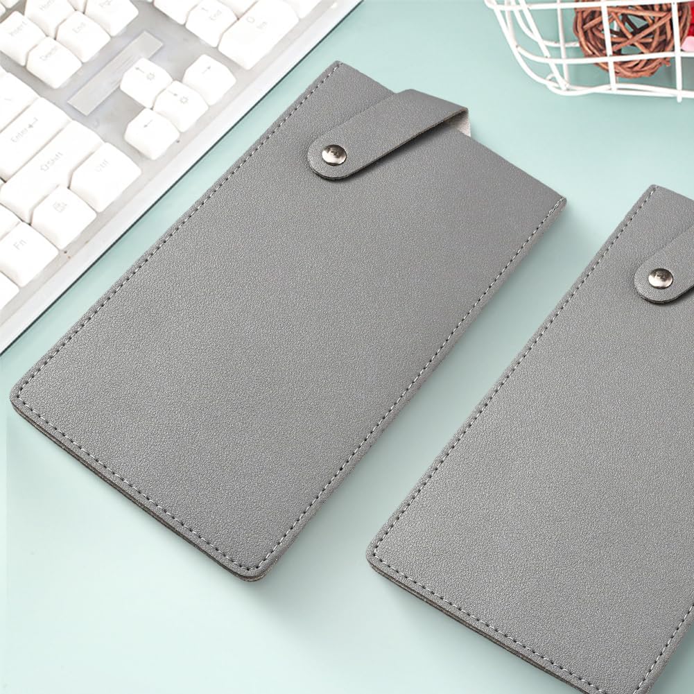 Universal PU Leather Meat Knife Cleaver Edge Guard Waterproof Wide Butcher Scissors Knife Sheath Dark Brown Durable Chef Scissors Cover Sleeve Protector Case Holder with Snap for Kitchen