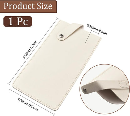 Universal PU Leather Meat Knife Cleaver Edge Guard Waterproof Wide Butcher Scissors Knife Sheath Dark Brown Durable Chef Scissors Cover Sleeve Protector Case Holder with Snap for Kitchen