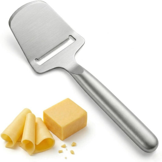 Cheese Slicer for Block Cheese, Stainless Steel Cheese Cutter with One-Piece Design & Serving Tip, Multi Functional Cheese Knife, Charcuterie Accessories, Dishwasher Safe