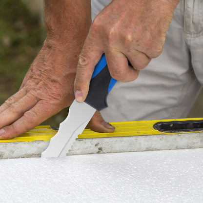 Insulation Knife - Sod Cutter Knife: stainless steel 11.14-Inch sharp blade, double side utility Lawn Repair Saw with Nylon Sheath