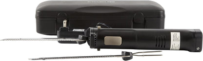 Kitchen Tek Electric Knife Set, 1 Electric Knife With Motorized Handle - Includes 1 Bread and 1 Carving Tool, 1 Case, Black Plastic Food Cutter With Stainless Steel Blades