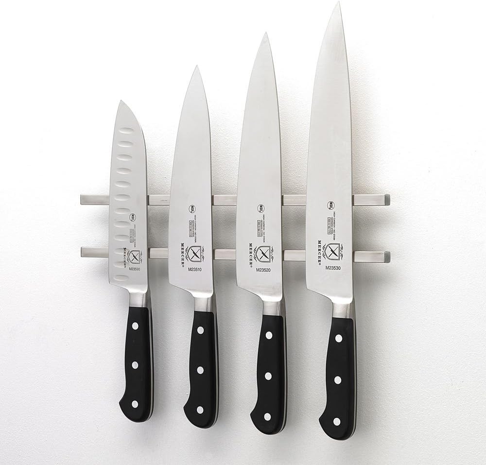 Magnetic Knife Bar, 12 Inch x 2.4 Inch x .9 Inch, Stainless Steel