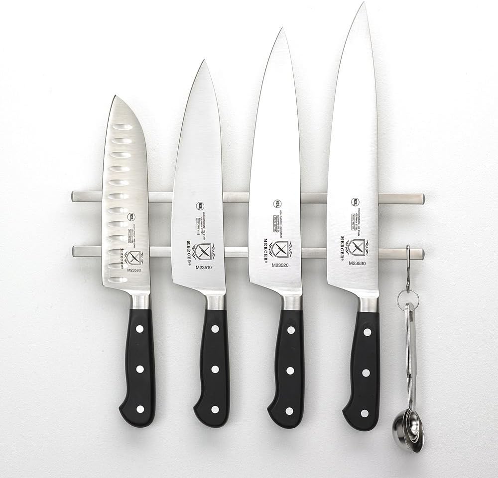 Magnetic Knife Bar, 12 Inch x 2.4 Inch x .9 Inch, Stainless Steel