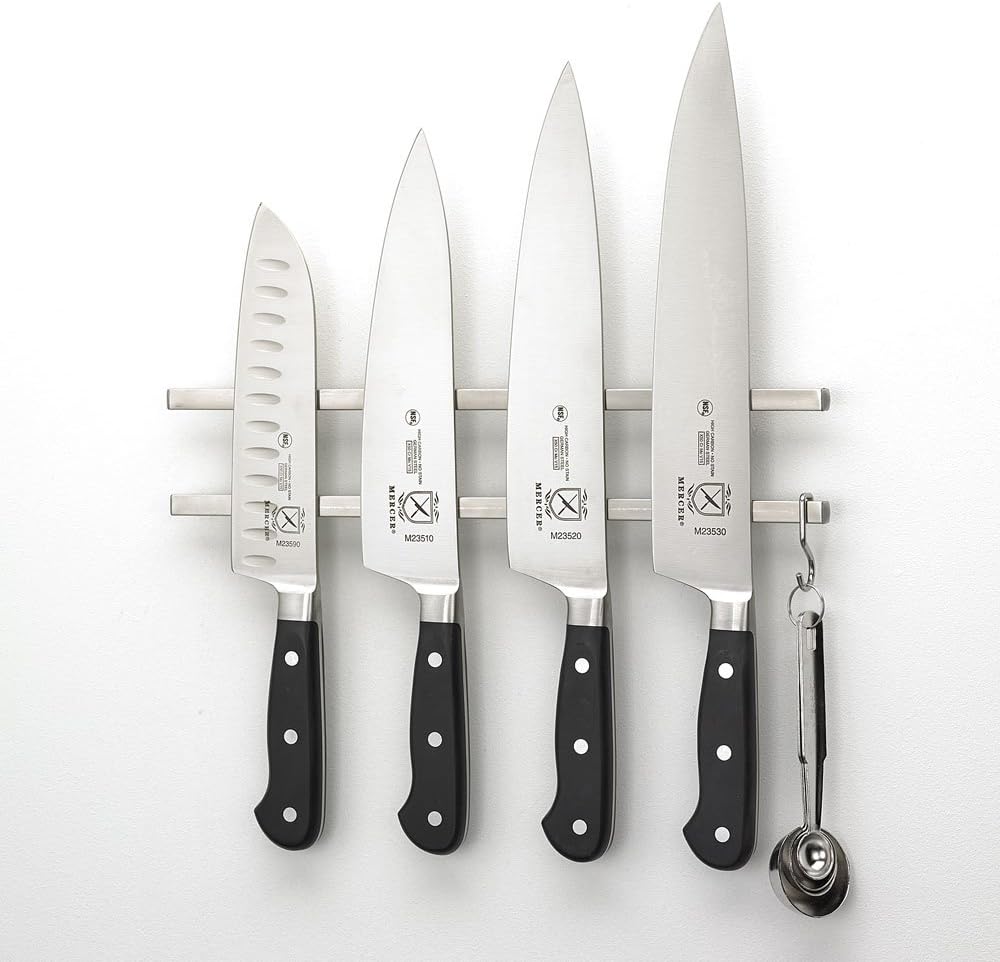 Magnetic Knife Bar, 12 Inch x 2.4 Inch x .9 Inch, Stainless Steel