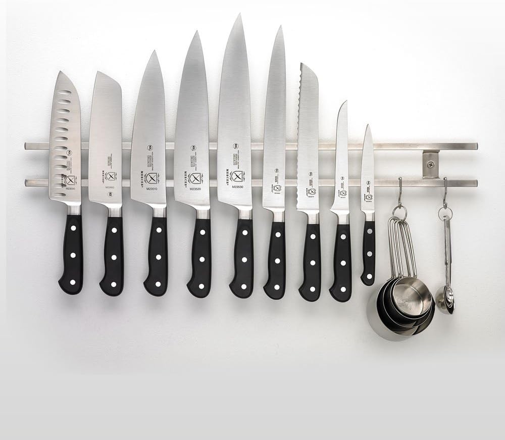 Magnetic Knife Bar, 12 Inch x 2.4 Inch x .9 Inch, Stainless Steel
