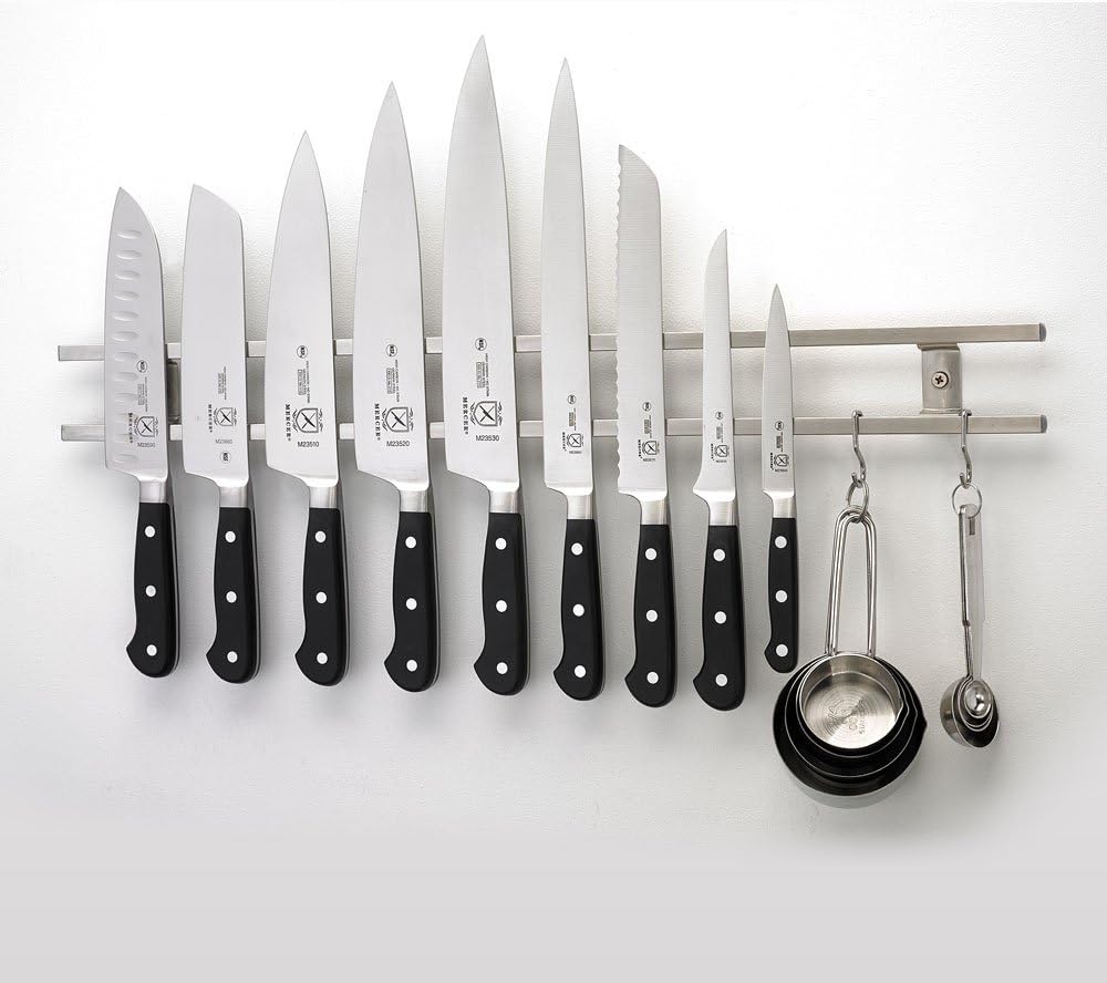 Magnetic Knife Bar, 12 Inch x 2.4 Inch x .9 Inch, Stainless Steel