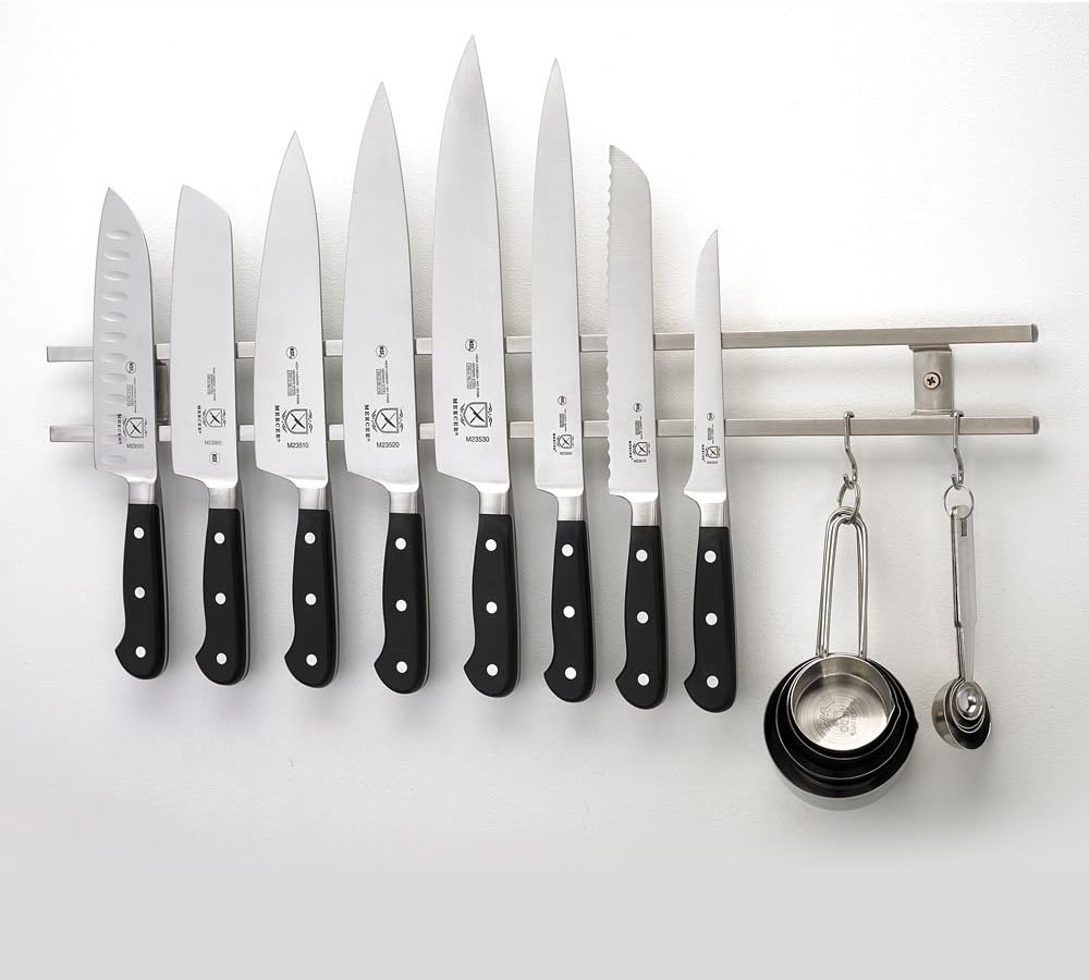 Magnetic Knife Bar, 12 Inch x 2.4 Inch x .9 Inch, Stainless Steel