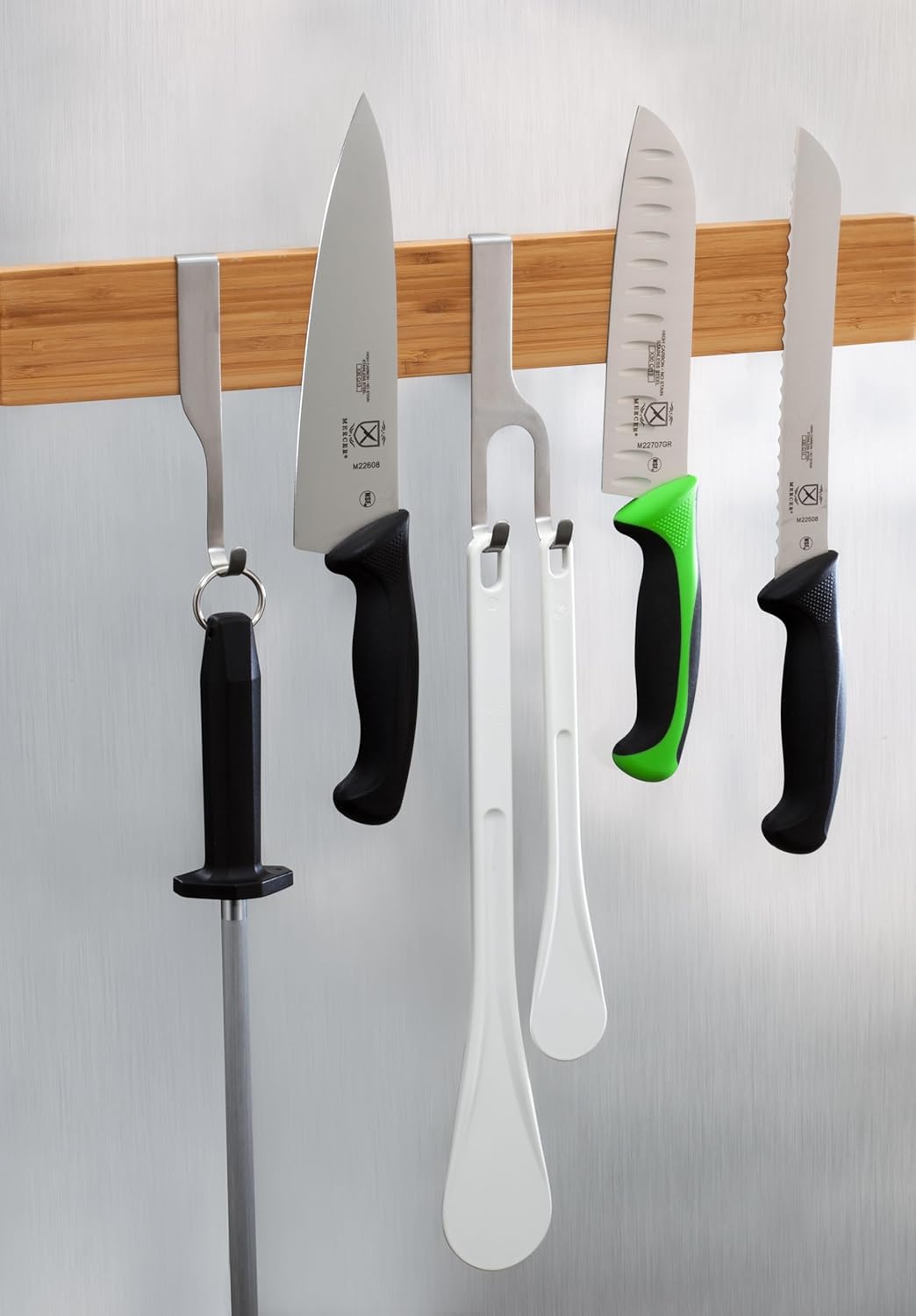 Magnetic Knife Bar, 12 Inch x 2.4 Inch x .9 Inch, Stainless Steel