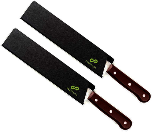 14 Inch Chef Knife Guard Set (2-Piece Set) Long Knives Blade Edge Cover Sheaths for Chef’s Knives – Durable, BPA-Free, Felt Lined, Sturdy ABS Plastic – Knives Not Included