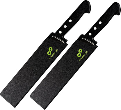14 Inch Chef Knife Guard Set (2-Piece Set) Long Knives Blade Edge Cover Sheaths for Chef’s Knives – Durable, BPA-Free, Felt Lined, Sturdy ABS Plastic – Knives Not Included