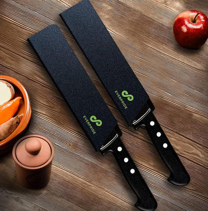 14 Inch Chef Knife Guard Set (2-Piece Set) Long Knives Blade Edge Cover Sheaths for Chef’s Knives – Durable, BPA-Free, Felt Lined, Sturdy ABS Plastic – Knives Not Included
