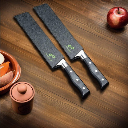 14 Inch Chef Knife Guard Set (2-Piece Set) Long Knives Blade Edge Cover Sheaths for Chef’s Knives – Durable, BPA-Free, Felt Lined, Sturdy ABS Plastic – Knives Not Included
