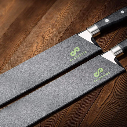 14 Inch Chef Knife Guard Set (2-Piece Set) Long Knives Blade Edge Cover Sheaths for Chef’s Knives – Durable, BPA-Free, Felt Lined, Sturdy ABS Plastic – Knives Not Included