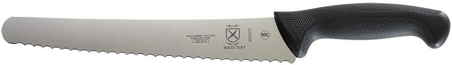 M23211 Millennia Black Handle, 10-Inch Left Handed Wavy Edge Wide, Bread Knife