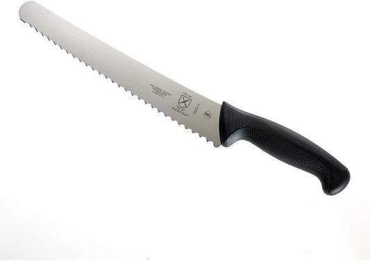 M23211 Millennia Black Handle, 10-Inch Left Handed Wavy Edge Wide, Bread Knife