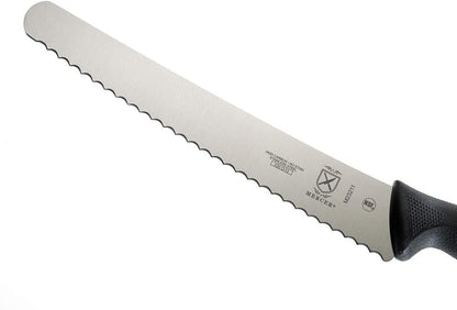 M23211 Millennia Black Handle, 10-Inch Left Handed Wavy Edge Wide, Bread Knife