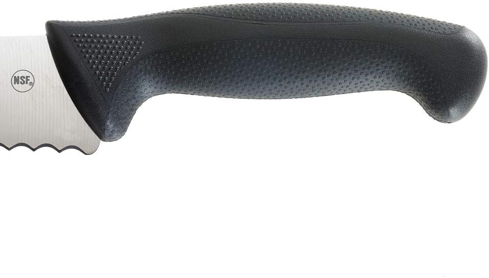 M23211 Millennia Black Handle, 10-Inch Left Handed Wavy Edge Wide, Bread Knife