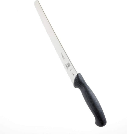 M23211 Millennia Black Handle, 10-Inch Left Handed Wavy Edge Wide, Bread Knife