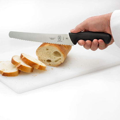 M23211 Millennia Black Handle, 10-Inch Left Handed Wavy Edge Wide, Bread Knife