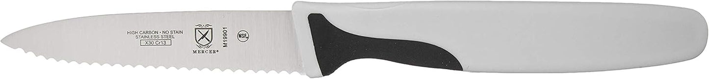 M23211 Millennia Black Handle, 10-Inch Left Handed Wavy Edge Wide, Bread Knife