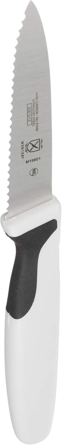 M23211 Millennia Black Handle, 10-Inch Left Handed Wavy Edge Wide, Bread Knife