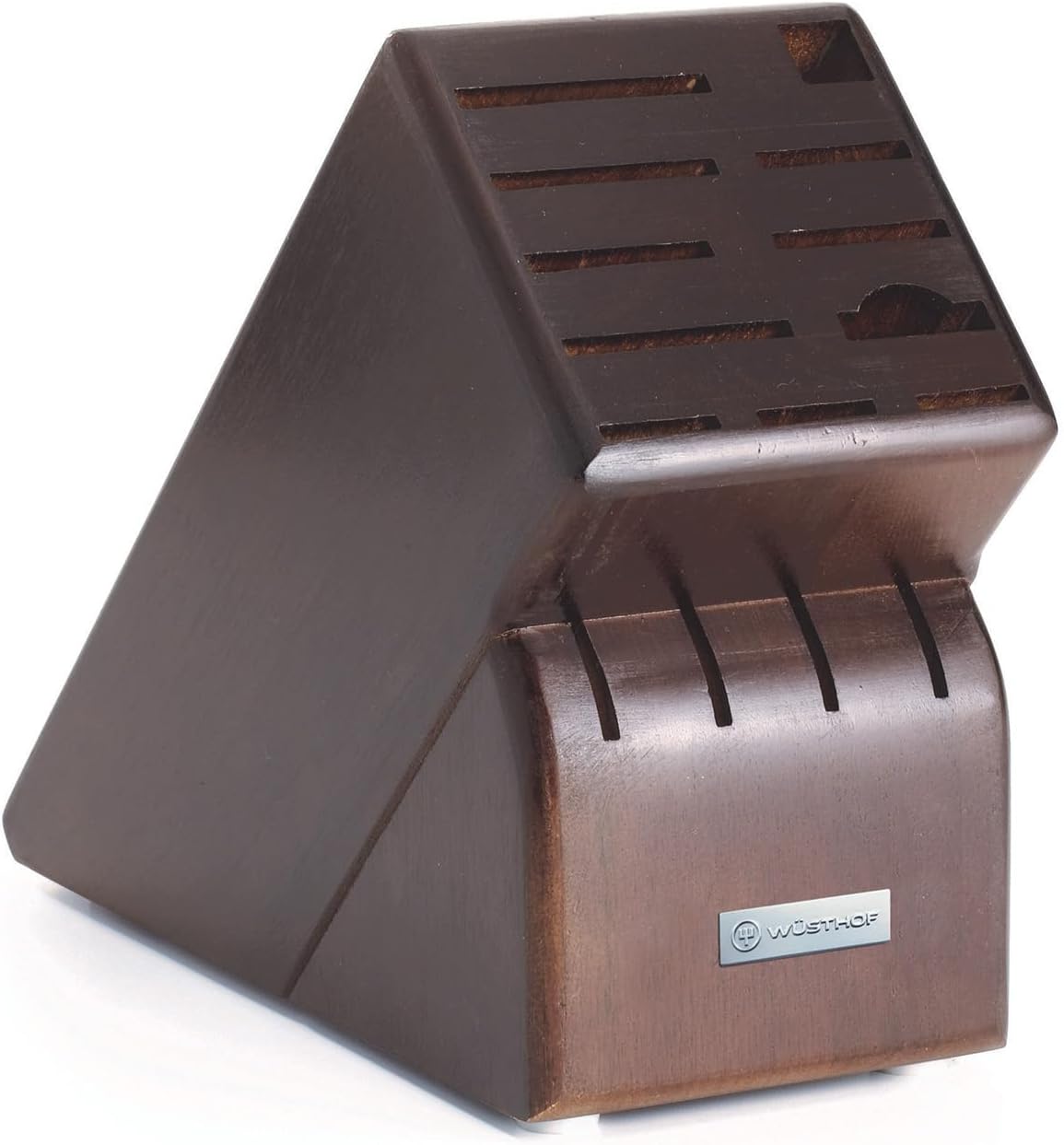 Wusthof 15-Slot Knife Storage Block, Walnut