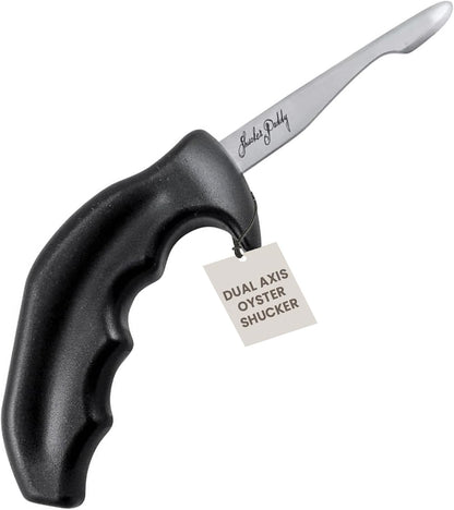 Shucker Paddy Malpeque Oyster Shucking Knife – Ergonomic Dual Axis Oyster Shucker Tool with 2" / 5 CM Stainless Steel Blade - Perfect for kitchen Collections – Non-Slip Handle, Yellow