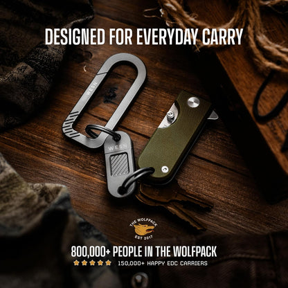 Microblade Premium Folding Pocket Knife - 1.5" D2 Steel Blade, Compact Titanium EDC Knife with G10 Handle, Manual Thumb Stud, Deep Carry Clip - Lightweight Everyday Carry (Blacked Out)