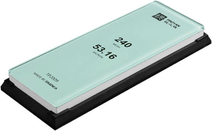 Glass Sharpening Stone with Non-slip Rubber Base, Professional Whetstone, Glass Stone 3000 Grit