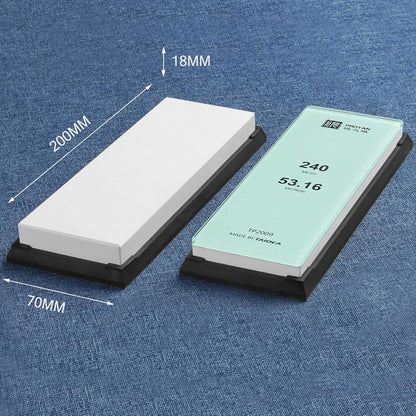 Glass Sharpening Stone with Non-slip Rubber Base, Professional Whetstone, Glass Stone 3000 Grit