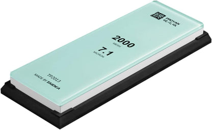Glass Sharpening Stone with Non-slip Rubber Base, Professional Whetstone, Glass Stone 3000 Grit