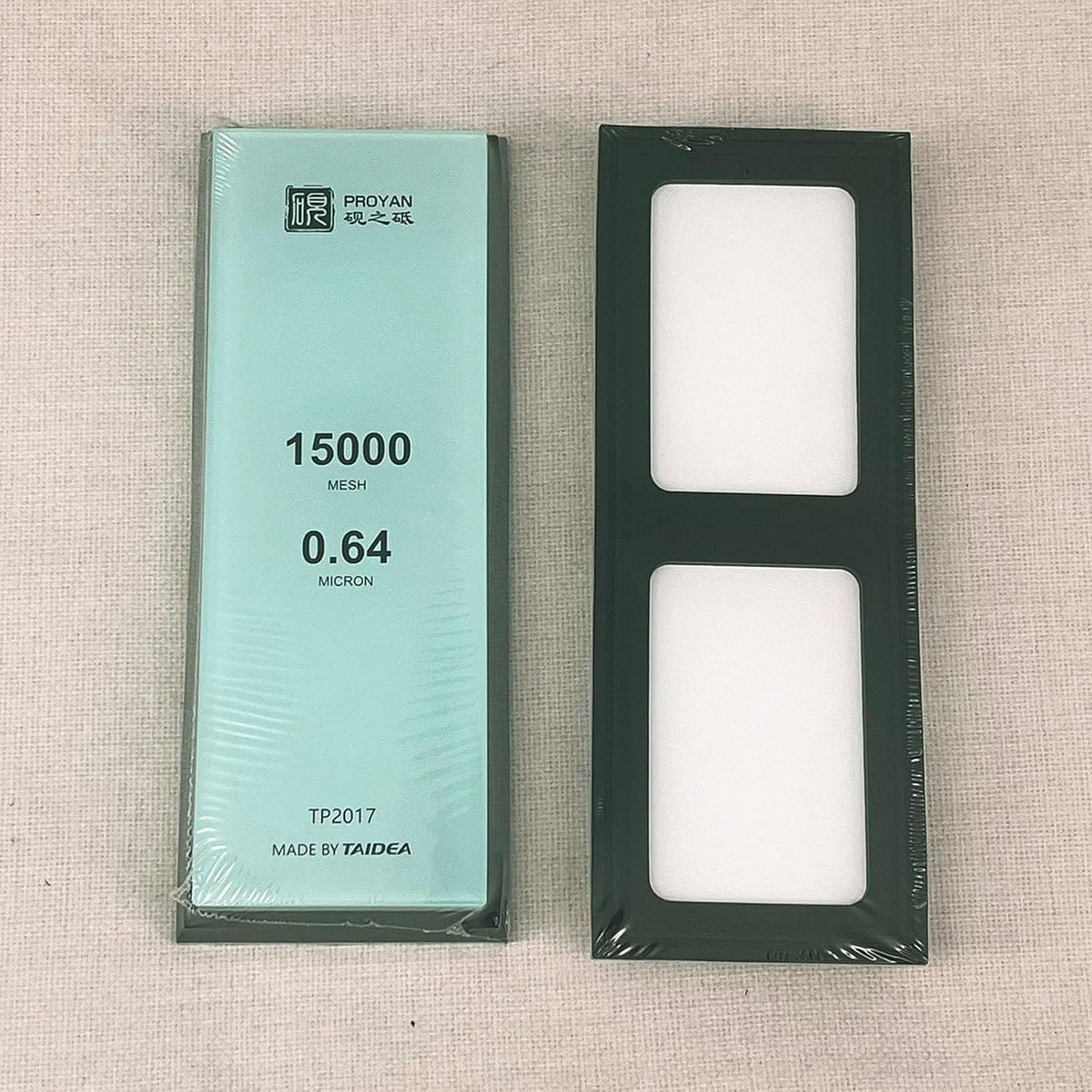 Glass Sharpening Stone with Non-slip Rubber Base, Professional Whetstone, Glass Stone 3000 Grit