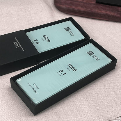 Glass Sharpening Stone with Non-slip Rubber Base, Professional Whetstone, Glass Stone 3000 Grit