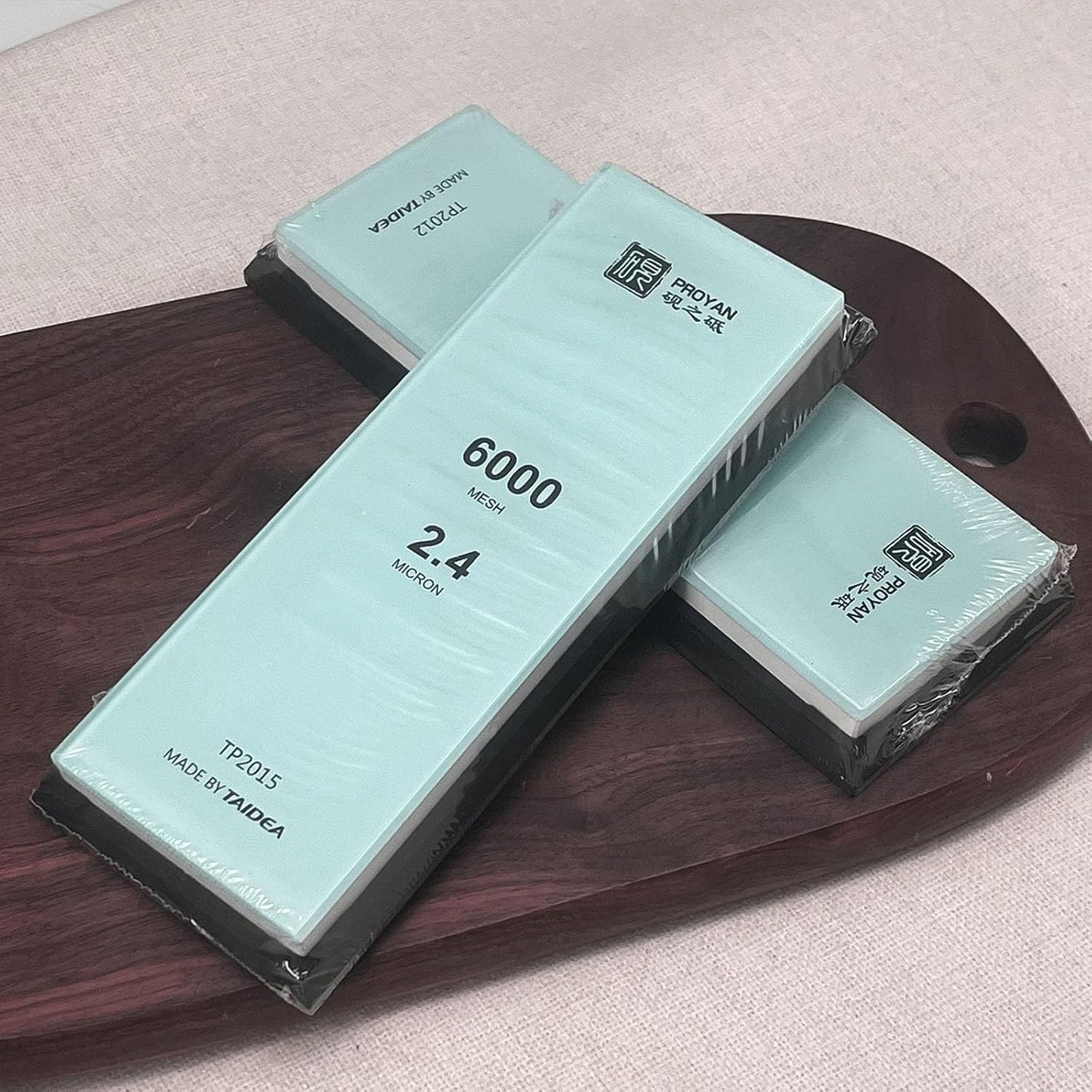 Glass Sharpening Stone with Non-slip Rubber Base, Professional Whetstone, Glass Stone 3000 Grit