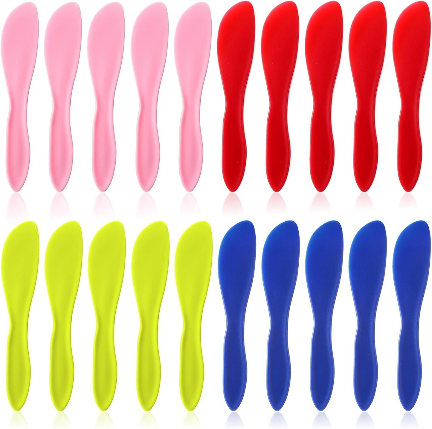 20 Pcs Plastic Butter Spreader, 7 Inch Multi Purpose Butter Knife Spreader Versatile Knife Frosting Knives for Soft Cheese Cream Icing Jam Sandwich