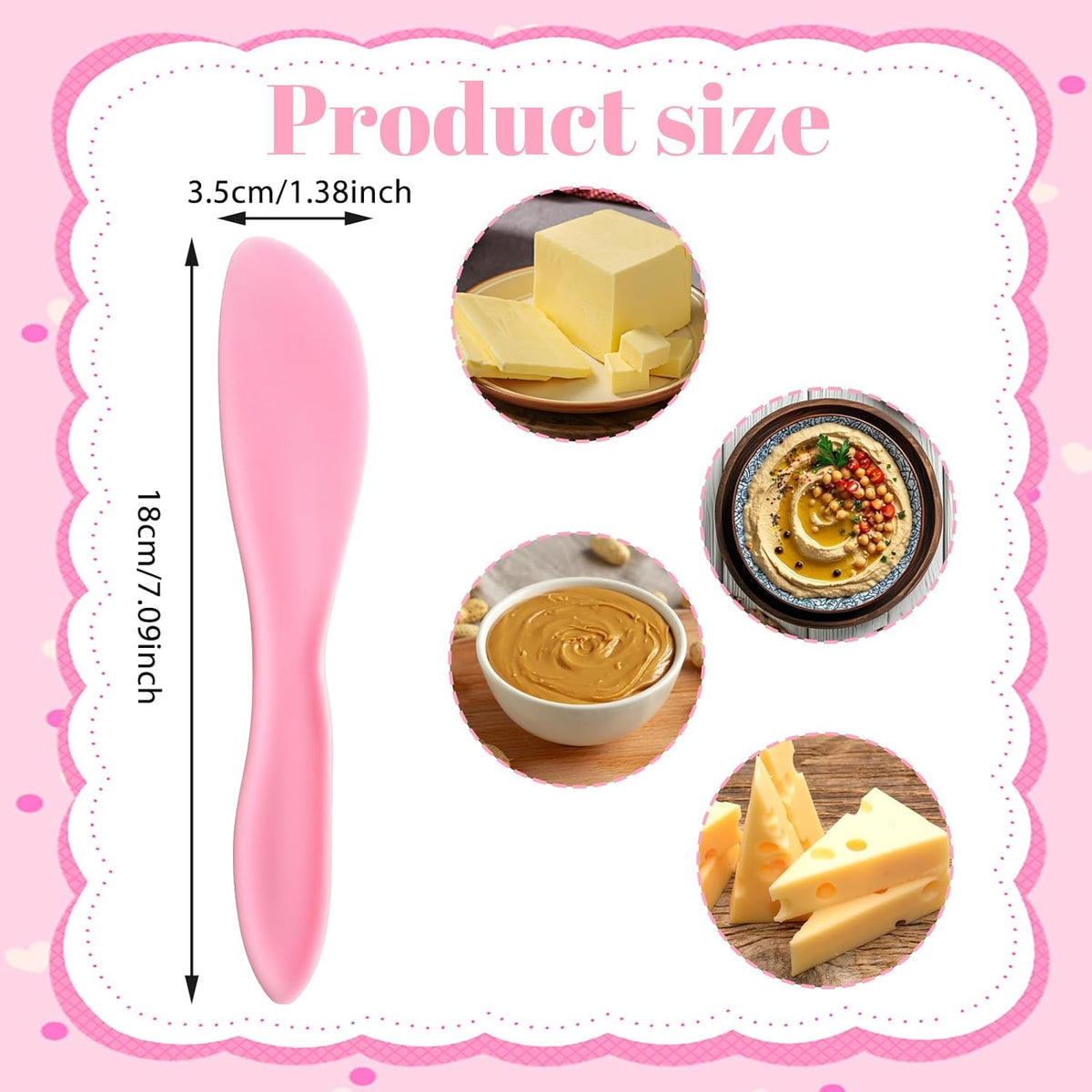 20 Pcs Plastic Butter Spreader, 7 Inch Multi Purpose Butter Knife Spreader Versatile Knife Frosting Knives for Soft Cheese Cream Icing Jam Sandwich