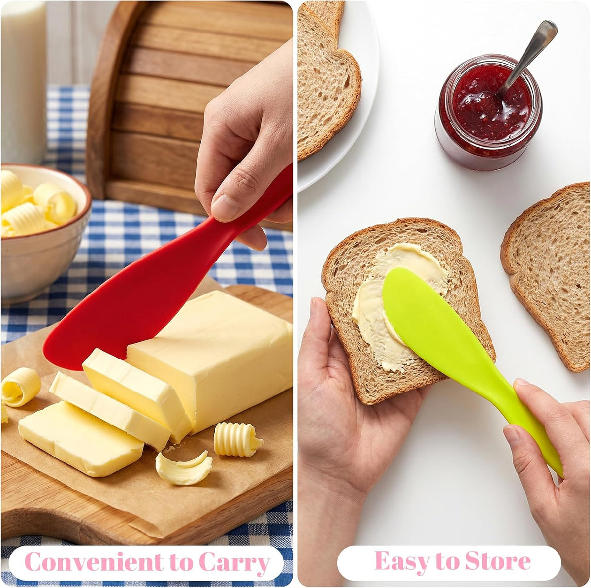 20 Pcs Plastic Butter Spreader, 7 Inch Multi Purpose Butter Knife Spreader Versatile Knife Frosting Knives for Soft Cheese Cream Icing Jam Sandwich