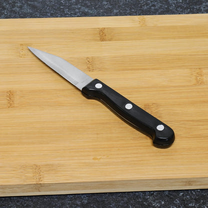 Select Paring Knives, 9.5 inch 2 piece knife set, Stainless Steel/Black