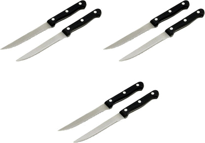 Select Paring Knives, 9.5 inch 2 piece knife set, Stainless Steel/Black