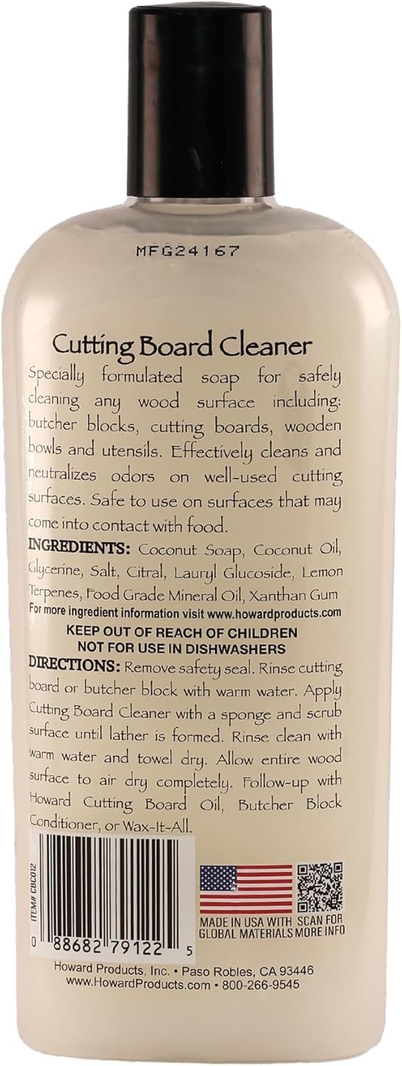 CBC012 Wood Cutting Board Cleaner, Wood Cleaner for Wooden Cutting Boards, 12 oz