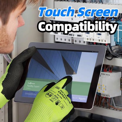 2 Pairs Cut Resistant Gloves ANSI A6/A7 (Send Randomly) Cut Proof Work Gloves, Touchscreen, for Men and Women Used for Woodworking, Glass Cutting, Construction, Cargo Handling, Car Repair, L