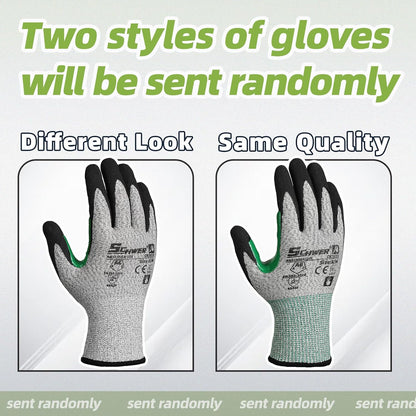 2 Pairs Cut Resistant Gloves ANSI A6/A7 (Send Randomly) Cut Proof Work Gloves, Touchscreen, for Men and Women Used for Woodworking, Glass Cutting, Construction, Cargo Handling, Car Repair, L